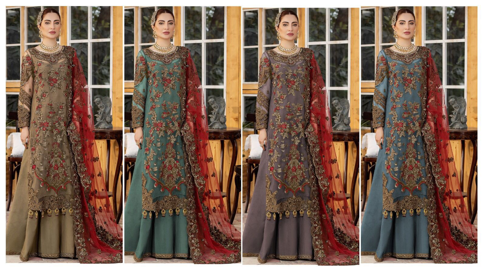 Kf 151 Net Pakistani Salwar Suit Catalog